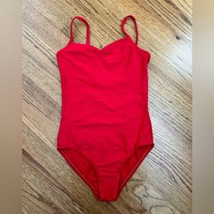Wear Moi “Abbie” red camisole leotard 12/14 child
